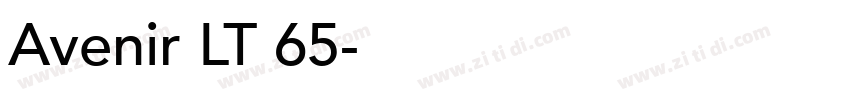 Avenir LT 65字体转换